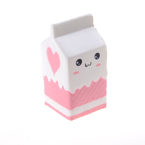 Milk Box Slow Rising Scented Cartoon Bread Hand Pillow Kawaii Toy B*JU - Zdjęcie 5 z 7