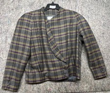 Vintage Michi Moon For Sanyo Womens Blazer Jacket Wool Size 6