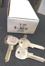 Pack of 10 S - NA12 Key Blanks , Mail Box key , ILCO USA # 845-0033