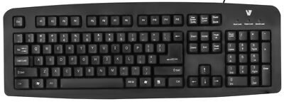 V7 MULTIMEDIA KEYBOARD KC0D1 USB WIRED QWERTY