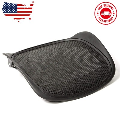 Replacement Seat for Herman Miller Classic Aeron Size B Medium (Black Mesh)