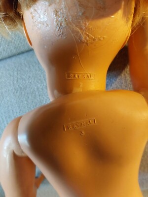 Ancienne Poupée Raynal 39 Cm – Yeux Riboulants, Tête Bisque, Corps Composite, France