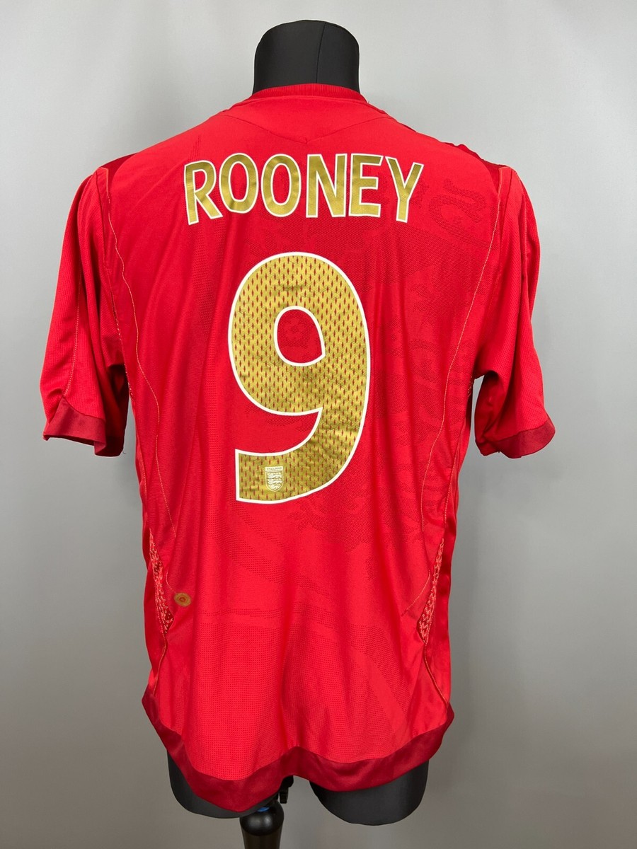 ENGLAND 2006 2008 ROONEY AWAY SHIRT FOOTBALL SOCCER JERSEY UMBRO