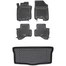 RX12110116-1 Satz Fußmatten und PE Kofferraumwanne für Citroen C1 I 2005-2014