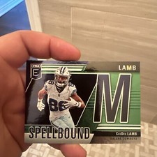 CeeDee Lamb 2024 Elite Spellbound GREEN "M" Card