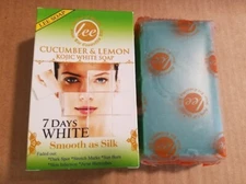 Cucumber & Lemon Kojic White Bar Soap Lightening Dark Spot Skin Infection Acne