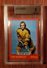 1973 O-Pee-Chee #37 Ted McAneeley Golden Seals Original Hockey Card BVG 9 POP 1