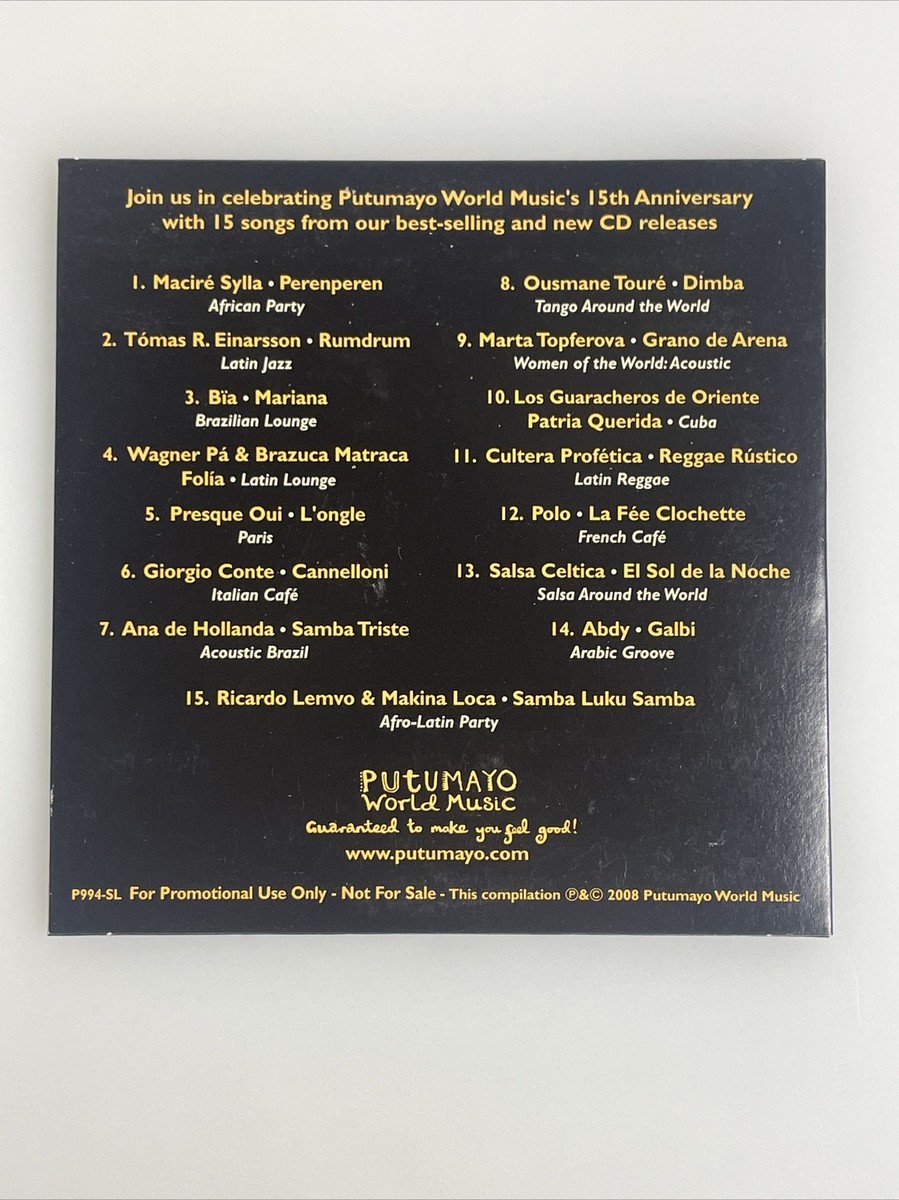 Putumayo 輸入盤CD Putumayo World Music Sampler 15 Years of World Music 2008 Cd