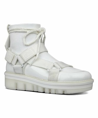 white strap boots