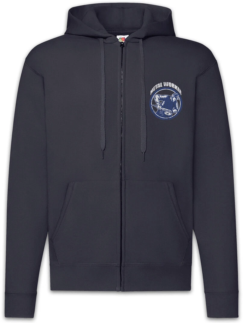 Metal Worker I Zipper Hoodie Locksmith Metalworker Metal Builder Construction