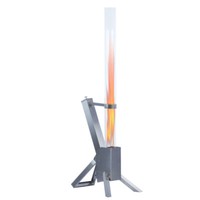 Activa Feuerrohr Edelstahl FeuersäUle Pellet Feuer Rohr Fackel Pelletfackel
