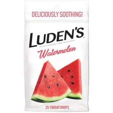 6 Pack Ludens Cough WATERMELON Drops 25 Each total 75 Drops Fast Shipping