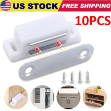 10Pack Magnetic Cabinet Door Latch Closures Kitchen Cabinet Cupboard Catch White
