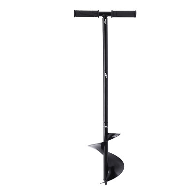 Manual Hole Digger Auger 7*33in Steel Drill Bit for Planting Fence Ice Fishing