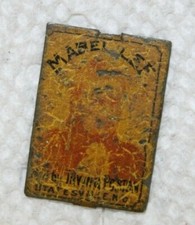  Vintage Tin Tobacco Tag MABEL LEE Statesville NC #2