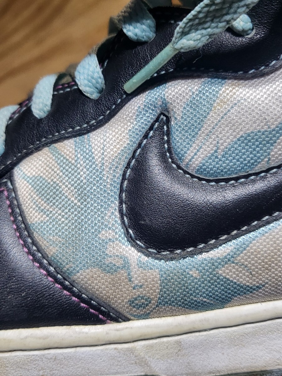 Nike Dunk High Premium Santana 312786-003 Black Leather Men 12