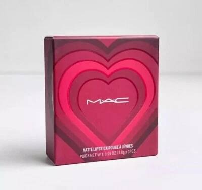 M·A·C MAC Love Lippenstift 3-teiliges Set 666, 683, 626 1,8 g*3 Das beste Geschenk Dame UK