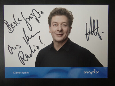 Autogrammkarte: ''Marco Ramm''- MDR-Thüringen, handsigniert --2)