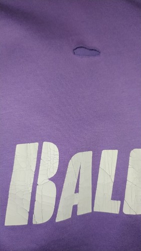 Balenciaga Logo Oversized Distressed Jersey T-Shirt in L - Bild 5 von 11