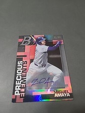 Miguel Amaya 2020 Bowman Platinum Precious Elements Auto 31/50 Chicago Cubs 