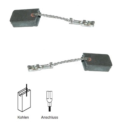 Kohlebürsten für Bosch 1506, GGS 7 C, GGS 27 C, GGS 27 LC, 1210- 5x8x17mm (2061)