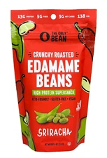 The Only Bean Crunchy Edamame Bean Snack Sriracha 4 oz
