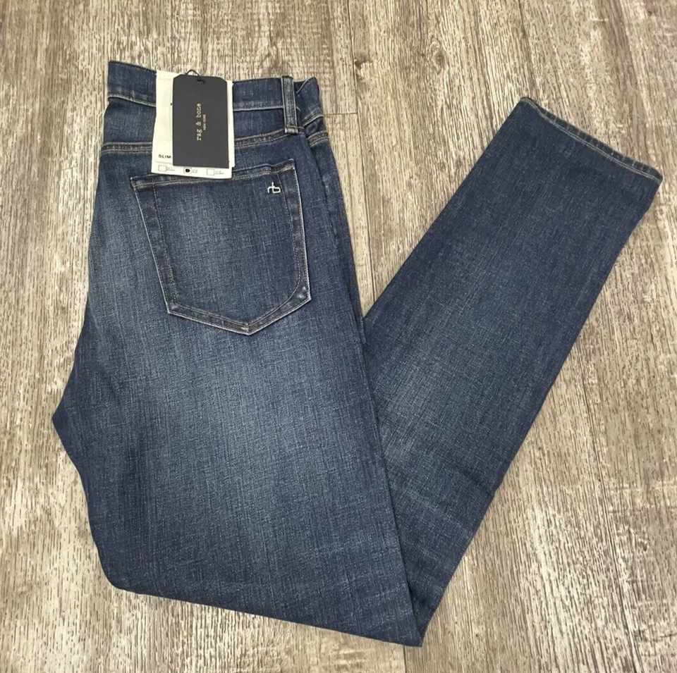 NWT Rag & Bone $250 Fit 2 Slim Fit Jeans In Dusty Trail Size: 30x32 - Image 3 of 3