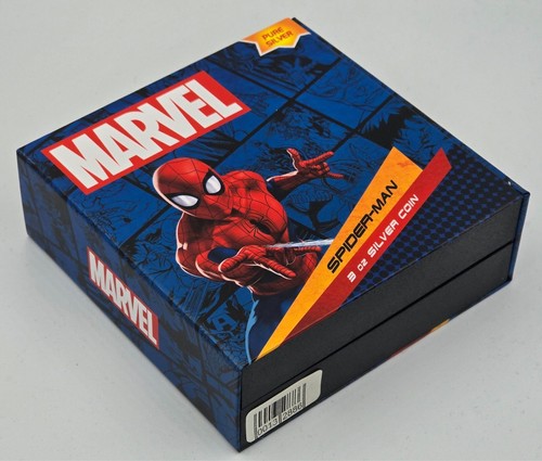 SPIDERMAN Marvel Classic Superheroes 3 Oz Silver Coin Niue 2023 - Picture 5 of 5