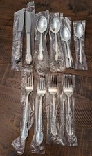 10 x Wm Rogers ROYAL MANOR Stainless Forks Spoons Knives