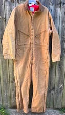 Vtg Walls Zero-Zone Insulated Coveralls Outerwear Mens XL reg 46-48 workwear tan