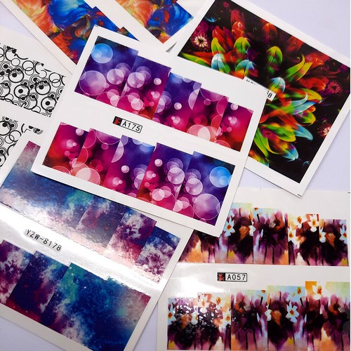 Nail Art Water Decals, Set of 6 Beautiful Designs, UK Seller, Free P&P - Picture 40 of 47