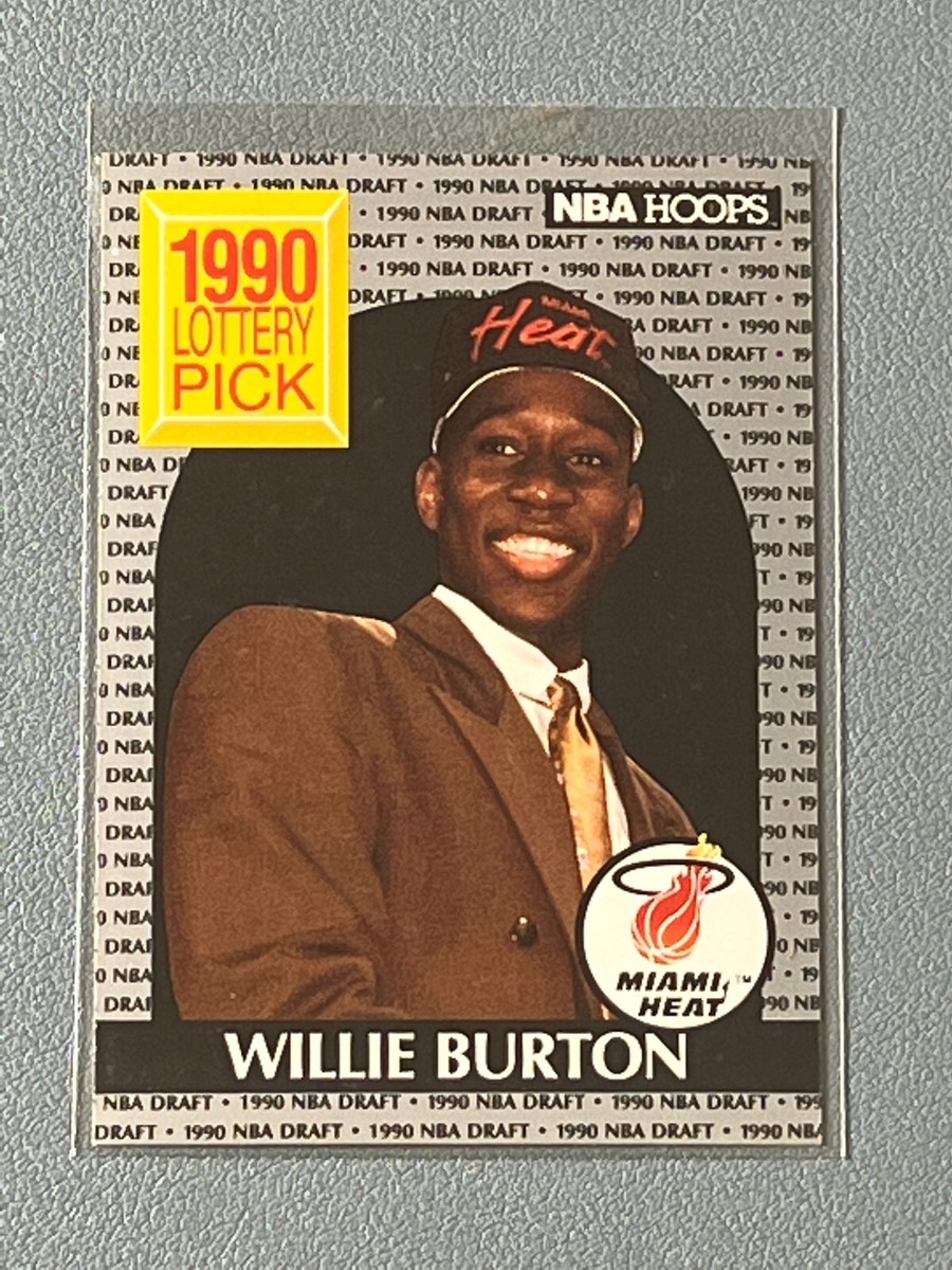 1990-91 NBA Hoops Basketball Willie Burton RC Rookie Lottery Pick