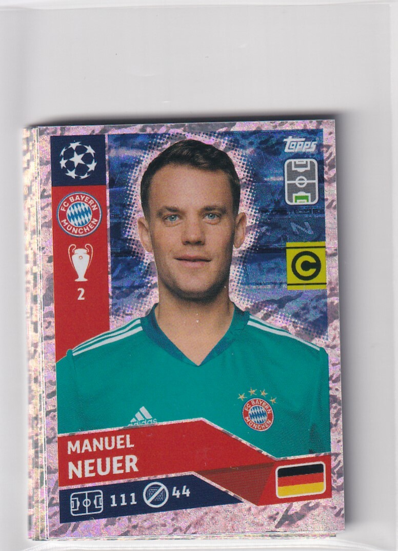 Topps Champions League Sticker CL 20/21 BAY 3 Manuel Neuer | eBay
