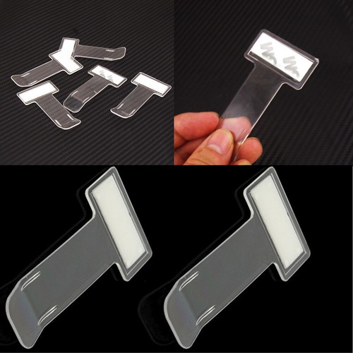 2x Car Vehicle Parking Ticket Permit Card Holder Clip Receipt Sticker Windshield - Picture 4 of 9