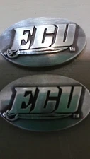 East Carolina University ECU Pirates Lot of 2 Conchos with Screws 1 3/4" Wide