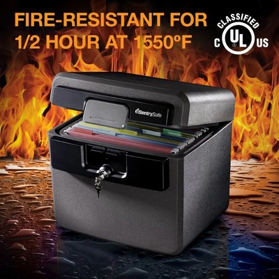 SentrySafe HD4100 Fire-Resistant and Water-Resistant Box Safe Key Lock