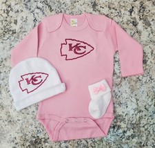 KC Chiefs baby outfit Chiefs baby gift girl Kansas City football baby clothes