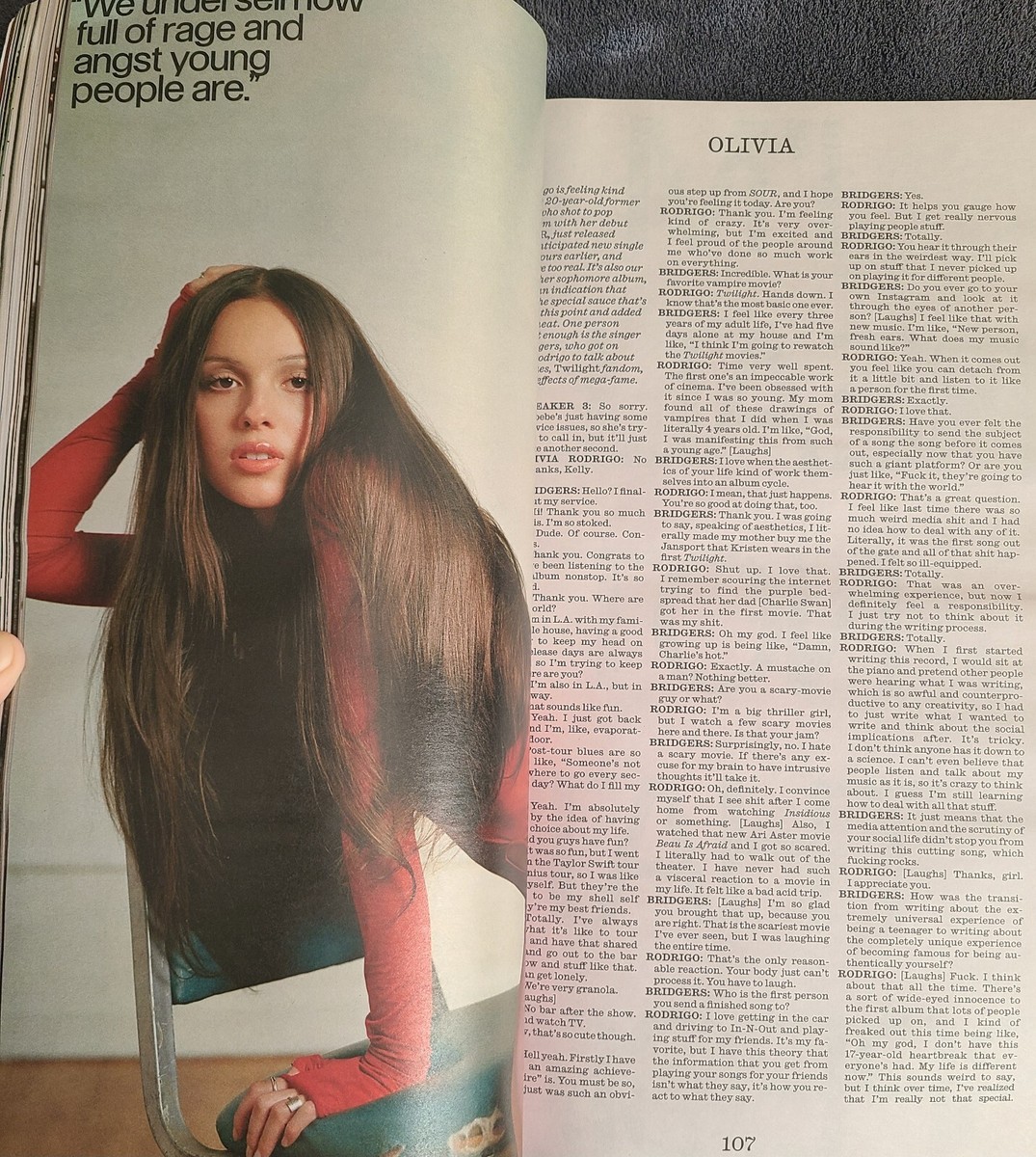 INTERVIEW MAGAZINE-ISSUE 550 - SEPT 2023 OLIVIA RODRIGO