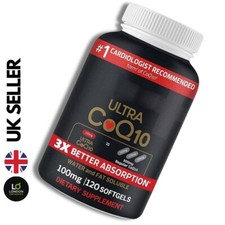 CoQ10 300mg – Heart, Energy, Anti-Aging, AntiOxidant 120 Vegan Caps, UK Seller