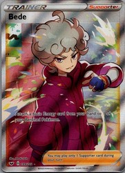 Bede 199/202 Sword & Shield Full Art Trainer