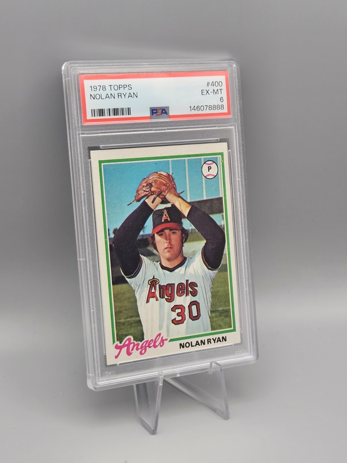 PSA 6 Nolan Ryan 1978 Topps California Angels #400 HOF Legend 🔥  view 2