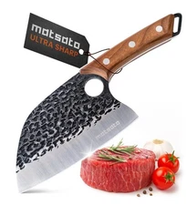Matsato Meat Cleaver Knife • The Perfect Butcher Knife for Meat & Chopping • New