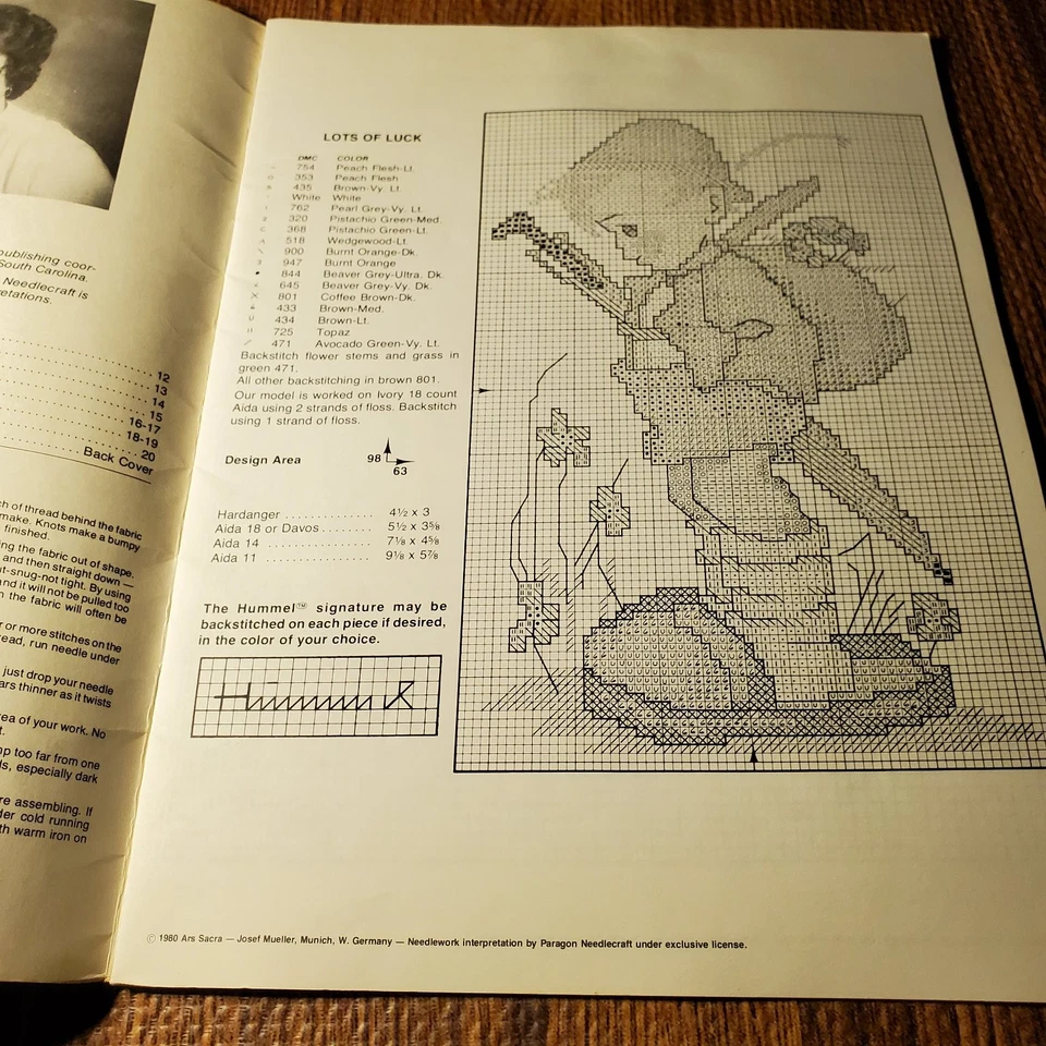 Paragon Needlecraft Hummel Designs in Counted Cross Stitch Book 5073 - Image 3 of 4