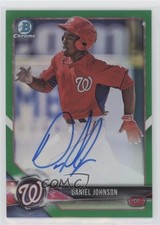 2018 Bowman Chrome Prospect Green Refractor /99 Daniel Johnson #CPA-DJ Auto p7m