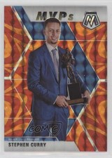 2019-20 Panini Mosaic MVPs Reactive Orange Prizm Stephen Curry #299 04dh
