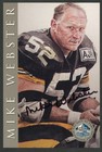 Mike Webster Autograph Football Card (1998 HOF Series)  Pittsburgh Steelers ~ NM