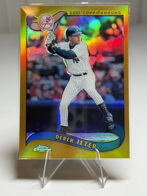 2002 Topps Chrome - Derek Jeter #75 Gold Refractor