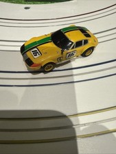 1976-81 Aurora AFX G-Plus HO Yellow Ferrari Daytona Coupe 16 Slot Car 1736 VG