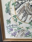 Framed Embroidery Picture Horses in Horseshoe with Clover Design — photo 3