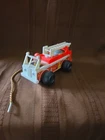 Fisher Price Little People Fire Truck Engine 720 Wood Toy With Bell Vintage 1968